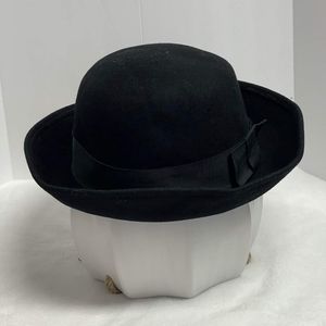 Express 100% Wool Moss Black Bollman Fedora Hat